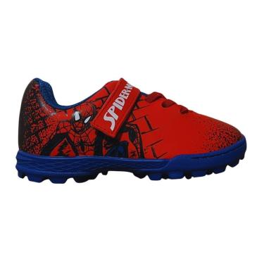 Imagem de Chuteira Society Infantil Menino Marvel 4302 Homem Aranha Vermelho-Masculino