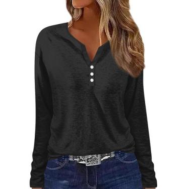 Imagem de Blusas, casuais, camisas de manga comprida, femininas, moda de outono 