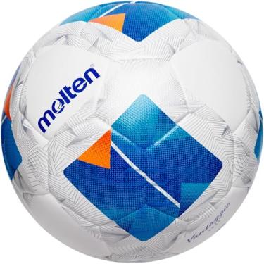 Imagem de Molten Vantaggio 3555 Hybrid Advanced Bonded Football para precisão | Bola de jogo de controle profissional de qualidade FIFA | Couro PU texturizado durável | Tamanho 5 - para meninos e meninas a