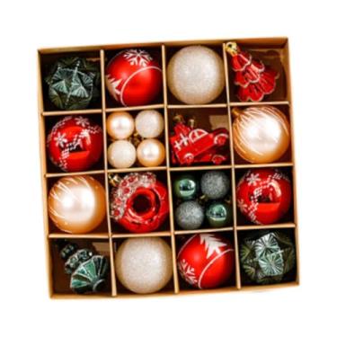 Imagem de Fancyes Bolas de Natal, Enfeites, Pingentes, Resistentes, Criativos, Decorativos para Árvore de Natal e, 32 Peças