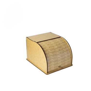 Imagem de Organizador de Cozinha Porta Pão, Tampa Corrediça para Fácil Acesso - Solução Perfeita para Armazenar Pães com Durabilidade