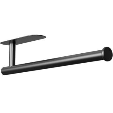 Imagem de baecel Suporte de toalha de papel, suporte de toalha de papel premium aprimorado sob o armário, suporte de toalha de papel de aço inoxidável para cozinha, banheiro, despensa, geladeira, adesivo ou