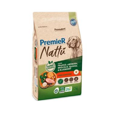 Imagem de Ração Premier Nattú Cães Adultos Sabor Abóbora 12Kg