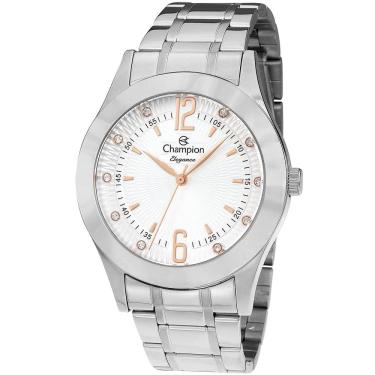 Imagem de Relógio CHAMPION feminino analógico prata CN20800Q