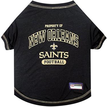 Imagem de Camiseta PET para cães e gatos - Camiseta NFL NEW ORLEANS SAINTS Dog, GG - A camiseta mais fofa para o verdadeiro filhote esportivo