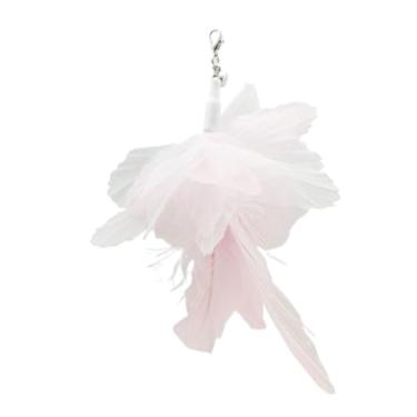 Imagem de Luzhengyang Recargas de varinha Feather Cat Teaser – Cabeças inspiradas em pássaros naturais, acessórios de brinquedo de gato para brincadeiras interativas (pacote com 5) (refil rosa de flor arco-íris