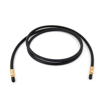 Imagem de Sturdy Built Mangueira de freio DOT flexível de borracha para reboque de barco 2,4 m macho flare invertido