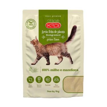 Imagem de Areia Higiênica Kadi Milho e Mandioca Grãos Finos 4 kg