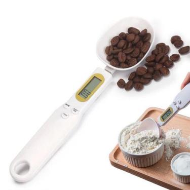 Imagem de Colher Digital Com Balança Para Medir Alimentos Com Precisão