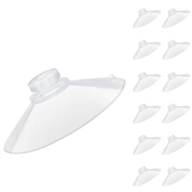 Imagem de LuluEasy 22 ventosas transparentes grandes de 5,6 cm para vidro, espessas sem ganchos sem furos, sugador profissional para organização de casa, decoração de janela, banheiro, cozinha, alimentador de