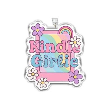 Imagem de MEIYSTICK Pingente de plugue de poeira floral Kindle Girlie, berloques Kindle, plugue de pó de acrílico tipo C ou relâmpago, pingentes de acessórios Kindle, amantes de leitura, presentes femininos