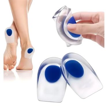 Imagem de KIT 2x Par de Palmilha Ortopédica Anti-Fadiga em Gel Calcanheira – Alívio para Dor no Calcanhar, Esporão de Calcâneo e Conforto para Esportes, trabalhoe etc. (2 unidades)