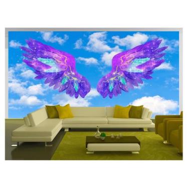 Imagem de Papel De Parede 3D Arte Asas Selfie Insta Cores 3,5M Tra343 - Você Dec