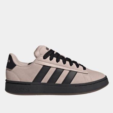 Imagem de Tênis Couro Adidas Grand Court Alpha Masculino, Marrom, 37