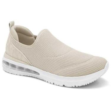 Imagem de Tênis Feminino AirFlex Bege Branco Comfortflex 2348401-0006-Feminino