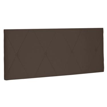Imagem de Cabeceira Painel Estofada Cama Box Casal 140cm Suede Café