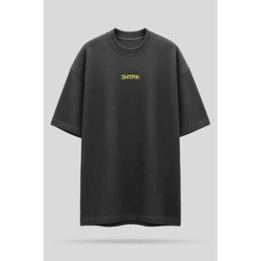 Imagem de Camiseta Oversized Shatark Pac Man - Chumbo-Masculino