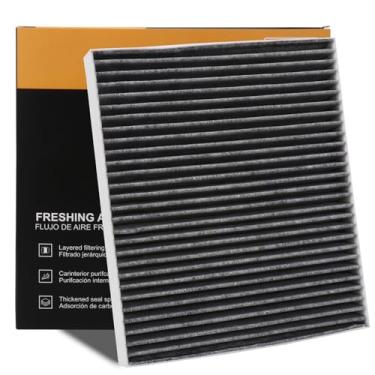 Imagem de SUPLABEL Filtro de ar de cabine carbono 13356916 substituição para Chevy Silverado Cruze Equinox Impala Malibu Cadillac ATS CT6 Chevrolet Gmc