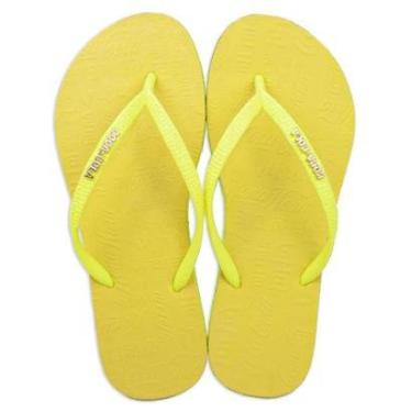 Imagem de Chinelo Coca Cola Shine Sandal Feminino Amarelo-Feminino