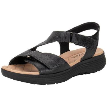 Imagem de Sandália Feminino Anabela Baixa Casual Conforto Comfortflex
