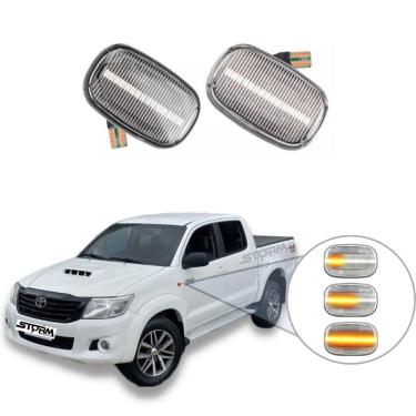 Imagem de Par Pisca Seta Sequencial Toyota Hilux Sr Srv Para-Lama Led