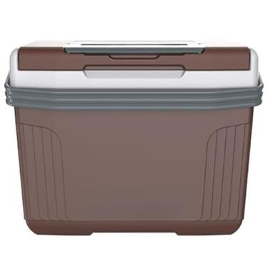 Imagem de Cooler Termico，Capacidade de 8 Litros，Comporta 12 Latas de Bebidas de 350 Ml，Suporte para Copos IncluíDo，Adequado para Piqueniques e Viagens(Marrom)