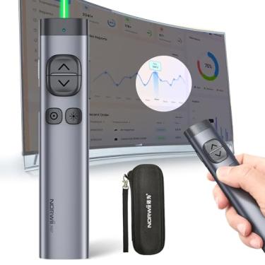 Imagem de NORWII Clicker de apresentação de tela de TV N97s para apresentações em powerpoint, clique powerpoint, apresentação remota, apresentador sem fio Bluetooth, ponteiro digital para tela de TV