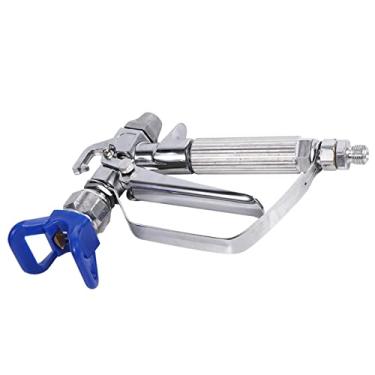 Imagem de GLOGLOW Pistola de Pintura Mal Ventilada de Alta Pressão de Aço Inoxidável, Azul, Distância de Pulverização de 500 Mm, Injeção de 2.000 Ml/s, 8,3 X 5,5 Polegadas