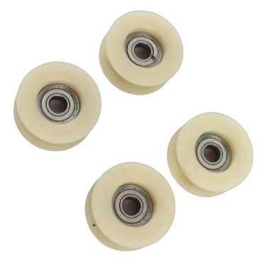 Imagem de SUNGOOYUE Kit de Rolo Tensor de Polia do Motor 4 Unidades de Rolos de Polia de Liga de Metal ABS de Alta Resistência para Bicicleta Motorizada Fácil Instalação, Sem Necessidade de Modificação