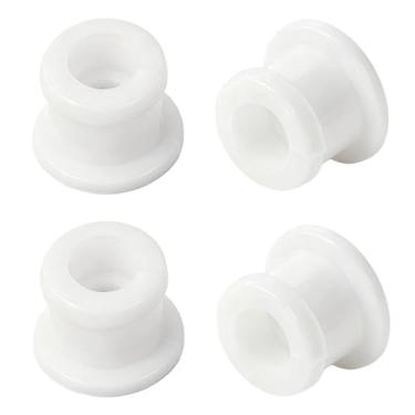 Imagem de Kit de bucha de cabo de câmbio de transmissão DG9Z-7K340-A, pacote com 4, material composto premium para suavidade, compatível com bucha Ford Shifter, reparo de ligação de câmbio (branco)