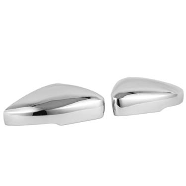 Imagem de aqxreight 2 Peças Tampa do Espelho Retrovisor da Porta Lateral do Carro Guarnição ABS Acessórios Decorativos Externos Automotivos Arranhados Manchados de Poeira da Superfície Carro para a Porta