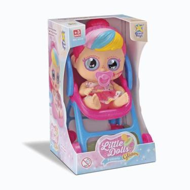 Imagem de Boneca little dolls glitter - carrinho de passeio - Divertoys