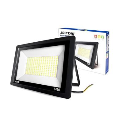 Imagem de Kit 2 Refletor LED Externo 400W 6500K IP66 Bivolt Iluminação para Fachada, Jardim e Área Comercial Alumínio à Prova D’água e Econômico