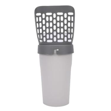 Imagem de GLOGLOW Colher de Areia para Gatos Com Suporte, Ferramenta de Limpeza de Areia Tudo Em um Com Lixeira e Sacos de Recarga, Colher de Areia para Gatos Sem Bagunça para Fácil Limpeza,