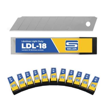 Imagem de Lâmina Larga para Estilete LDL-18 Seller de 18mm Aço Carbono  12 tubos