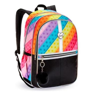 Imagem de Mochila Escolar Juvenil Just Feminina 25l Colors Costa 2025 - DENLEX