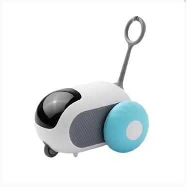 Imagem de Brinquedo Inteligente para Gatos • Carrinho Automático Recarregável USB • Atividade Física, Diversão e Bem-Estar (Azul)