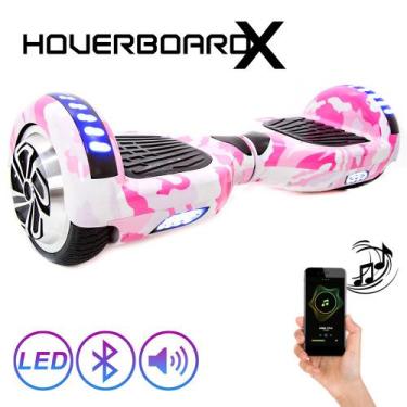 Imagem de Hoverboard Infantil Feminino Rosa Camuflado 6,5 Polegadas - Hoverboard