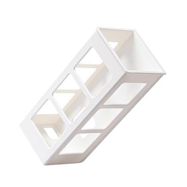 Imagem de aqxreight Suporte de Alisador de Cabelo Montado na Parede Rack HIPS Ferramentas de Ondulação de Cabeleireiro Caixa Organizadora de Suspensão de Parede para Banheiro Quarto Resistência Transparente e