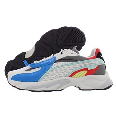 Imagem de PUMA Tênis de corrida masculino, Branco/vermelho urbano, 40
