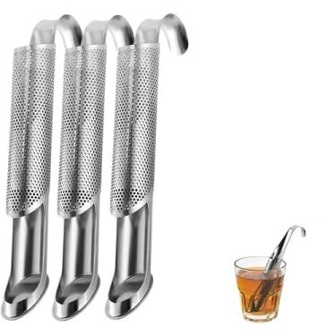 Imagem de Difusor de chá de aço inoxidável 304, infusor de folhas soltas, infusores de chá portáteis para escritório e casa, especiarias, temperos (3 peças)
