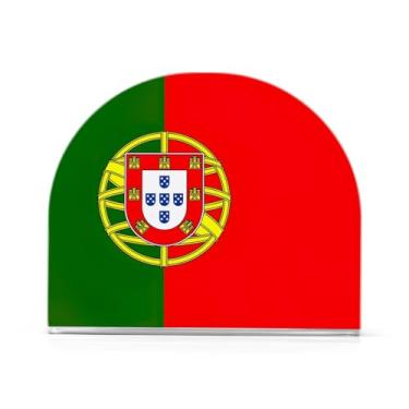 Imagem de Porta-guardanapos com bandeira de Portugal para festa, porta-guardanapos de acrílico para cozinha, suporte de guardanapo vertical para decoração de mesa de sala de jantar, uso interno e externo