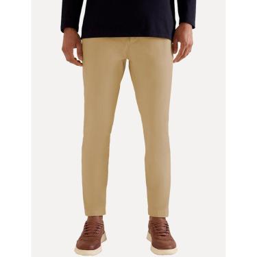 Imagem de Calça Reserva Masculina de Sarja Casual Iron Cáqui-Masculino