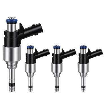 Imagem de 2017-2020 4 peças de injetores de combustível compatíveis com Hyundai Accent 2018-2020, para Kia Rio 2018-2020 Soul 2017-2019 1.6L Gas DOHC Substituir 35310-2B150 353102B150