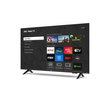 Imagem de Smart TV AOC 43" Full HD 43S5155/78G ROKU Preto
