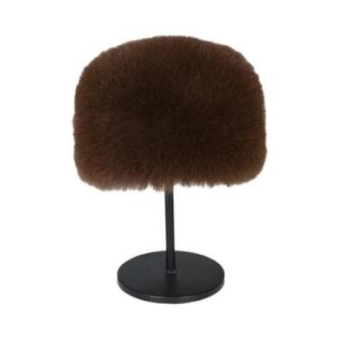 Imagem de Gorros Femininos Quentes E Peludos Estilo Coreano Cor Sólida Outono In