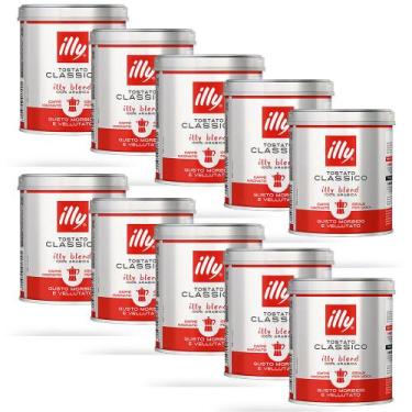 Imagem de Café Moído Illy Classico Filtrado Kit 10 Latas de 125g - Illy Café