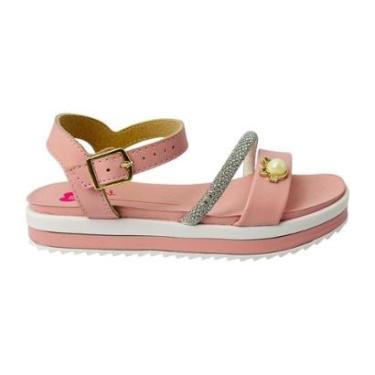 Imagem de Sandália Molekinha Menina Com Glitter, Pérola E Solado Tratorado-Feminino