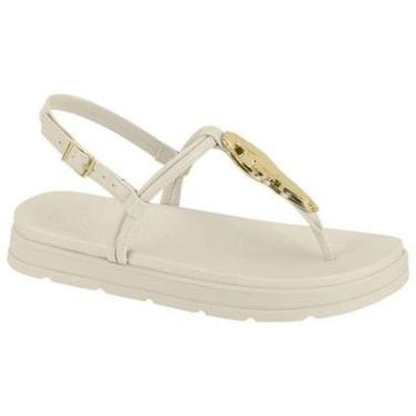 Imagem de Sandália Feminina Papete Branco Off Moleca 5490.122-Feminino