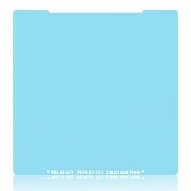 Imagem de Asbrot Plataforma de impressora 3D pegajosa ultra forte compatível com Prusa MK3 MK4 Core One, placa de construção a frio com textura fina de dois lados, adequada para filamento PLA e PETG de 1,75 mm